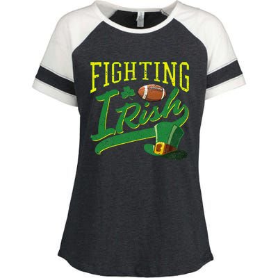 Fighting Irish Football Classic Enza Ladies Jersey Colorblock Tee