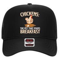 Fluent In Fowl Language Farm Animal Poultry Owner High Crown Mesh Back Trucker Hat