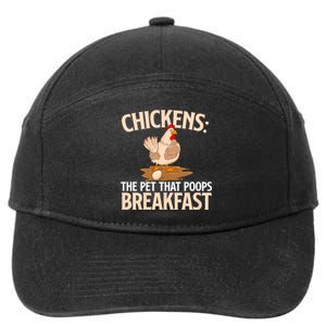 Fluent In Fowl Language Farm Animal Poultry Owner 7-Panel Snapback Hat