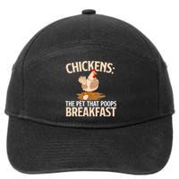 Fluent In Fowl Language Farm Animal Poultry Owner 7-Panel Snapback Hat