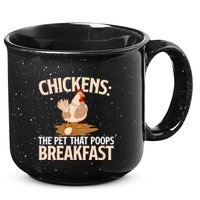 Fluent In Fowl Language Farm Animal Poultry Owner 15oz Campfire Ceramic Mug