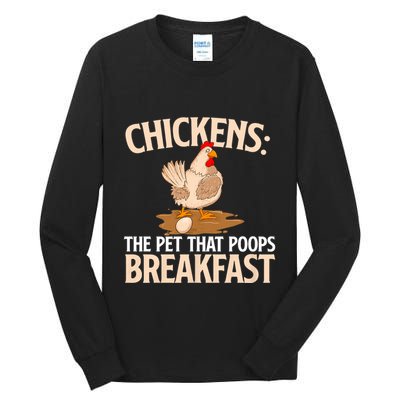 Fluent In Fowl Language Farm Animal Poultry Owner Tall Long Sleeve T-Shirt