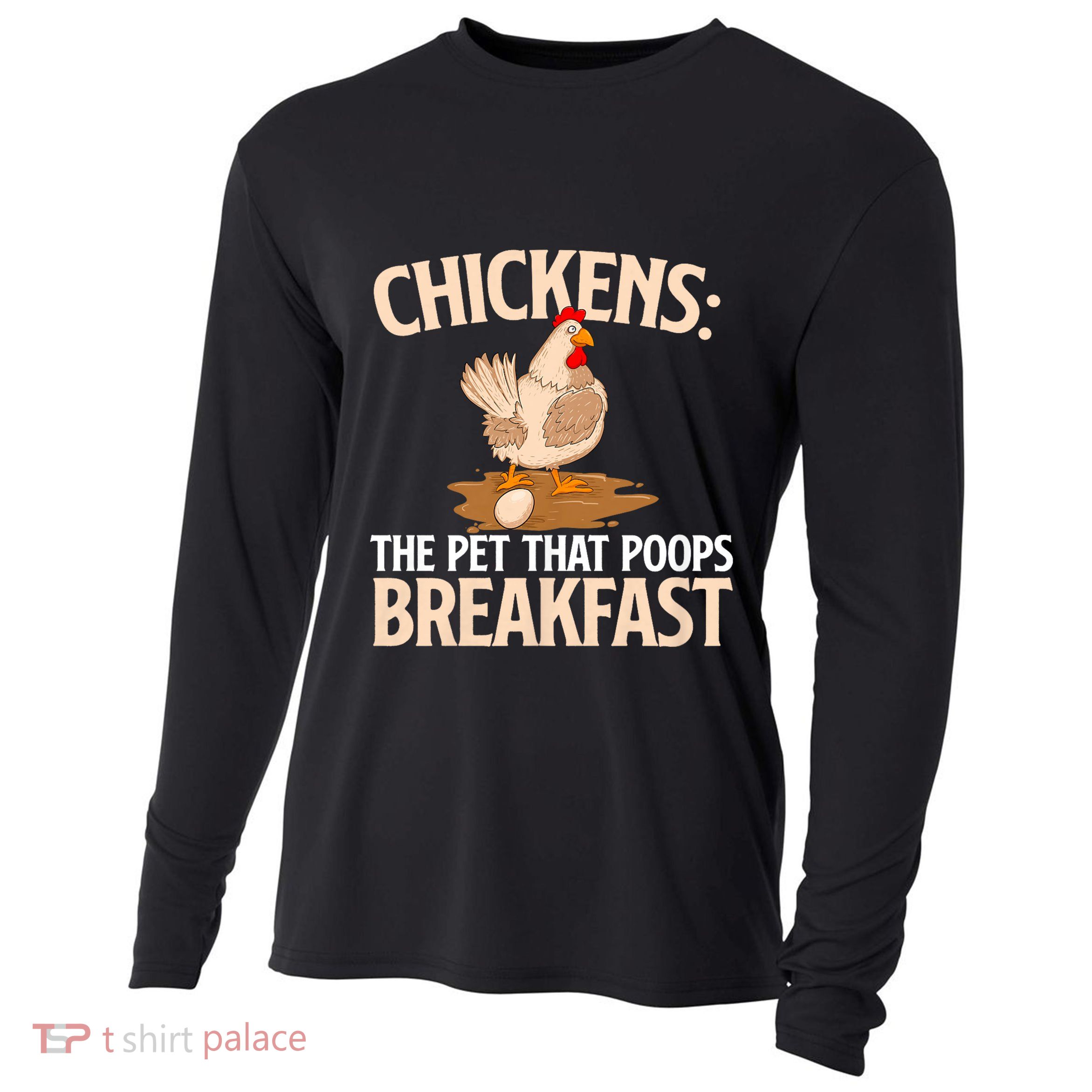 Fluent In Fowl Language Farm Animal Poultry Owner Cooling Performance Long Sleeve Crew