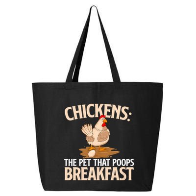 Fluent In Fowl Language Farm Animal Poultry Owner 25L Jumbo Tote