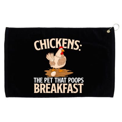 Fluent In Fowl Language Farm Animal Poultry Owner Grommeted Golf Towel