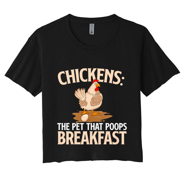 Fluent In Fowl Language Farm Animal Poultry Owner Crop Top