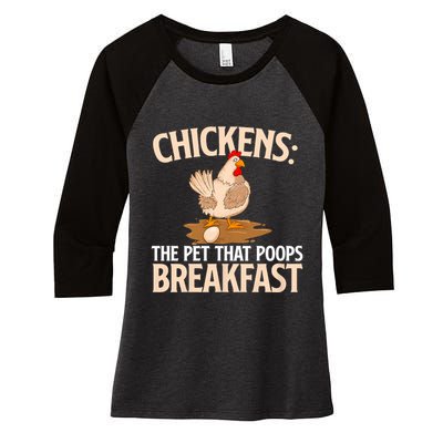 Fluent In Fowl Language Farm Animal Poultry Owner Women's Tri-Blend 3/4-Sleeve Raglan Shirt