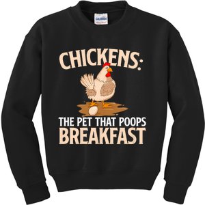 Fluent In Fowl Language Farm Animal Poultry Owner Kids Sweatshirt