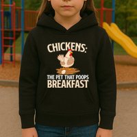 Fluent In Fowl Language Farm Animal Poultry Owner Kids Hoodie