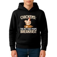 Fluent In Fowl Language Farm Animal Poultry Owner Kids Hoodie