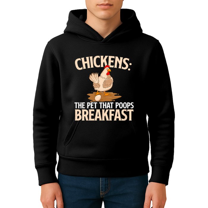 Fluent In Fowl Language Farm Animal Poultry Owner Kids Hoodie