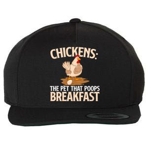 Fluent In Fowl Language Farm Animal Poultry Owner Wool Snapback Cap