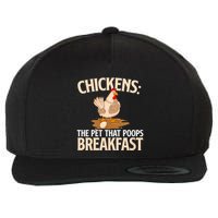 Fluent In Fowl Language Farm Animal Poultry Owner Wool Snapback Cap