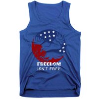 Freedom Isn't Free Patriotic Eagle Distressed Cute Gift Tank Top