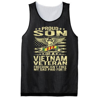 Freedom IsnT Free Proud Son Of A Vietnam Veteran Gift Mesh Reversible Basketball Jersey Tank