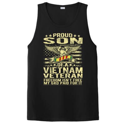 Freedom IsnT Free Proud Son Of A Vietnam Veteran Gift PosiCharge Competitor Tank