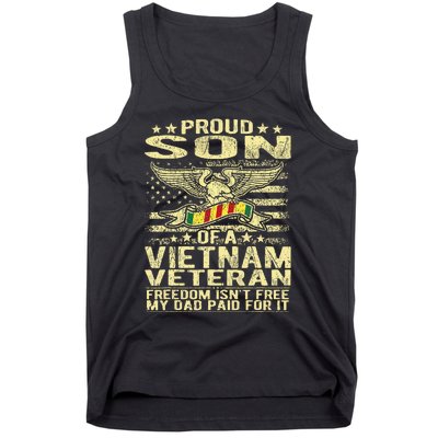 Freedom IsnT Free Proud Son Of A Vietnam Veteran Gift Tank Top