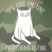Funny It's Fine I'm Fine Everything Is Fine Legacy Tie Dye Trucker Hat