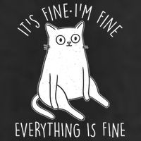 Funny It's Fine I'm Fine Everything Is Fine 15oz Campfire Ceramic Mug
