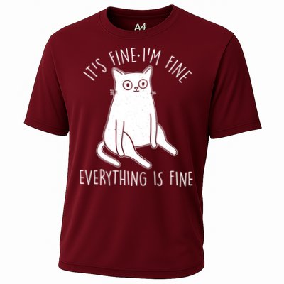 Funny It's Fine I'm Fine Everything Is Fine Performance Shirt
