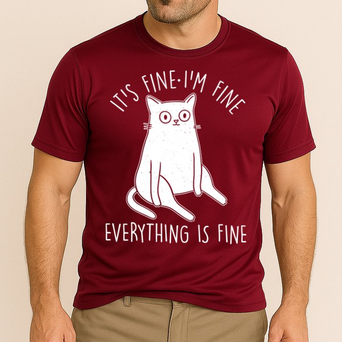 Funny It's Fine I'm Fine Everything Is Fine Performance Shirt