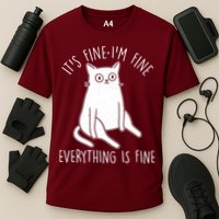 Funny It's Fine I'm Fine Everything Is Fine Performance Shirt