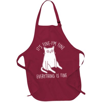 Funny It's Fine I'm Fine Everything Is Fine Apron