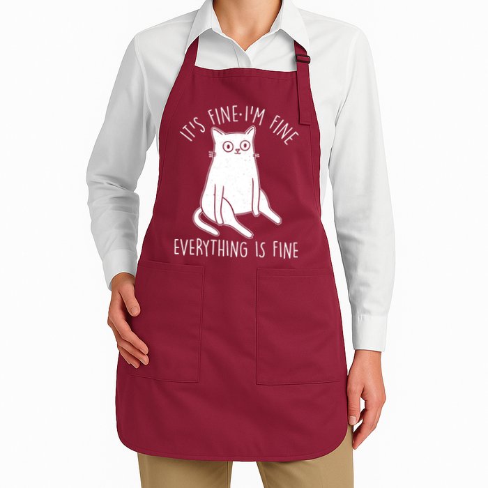 Funny It's Fine I'm Fine Everything Is Fine Apron