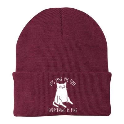 Funny It's Fine I'm Fine Everything Is Fine Beanie