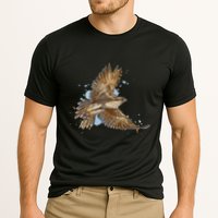 Falcon In Flight From A Splash Performance Shirt