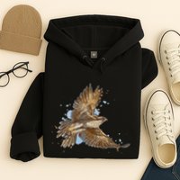 Falcon In Flight From A Splash Hoodie