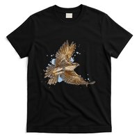 Falcon In Flight From A Splash T-Shirt