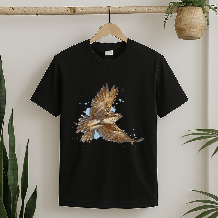 Falcon In Flight From A Splash T-Shirt