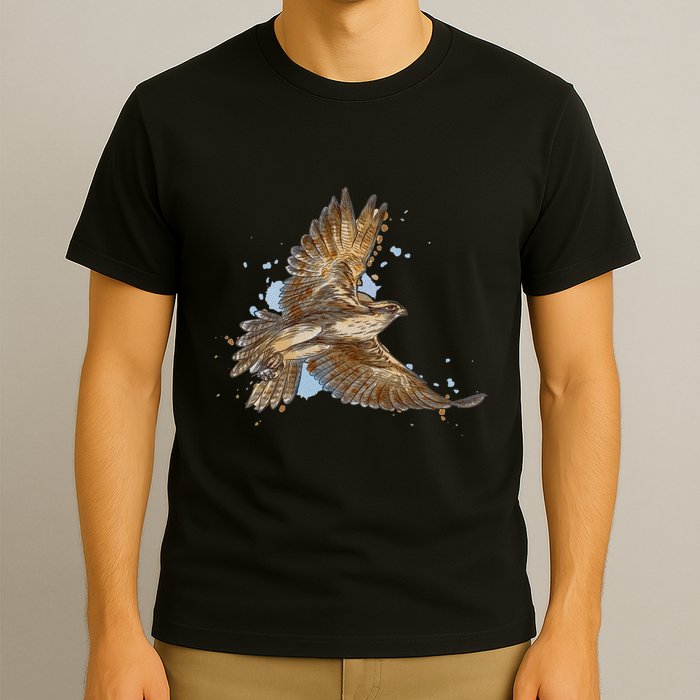 Falcon In Flight From A Splash T-Shirt