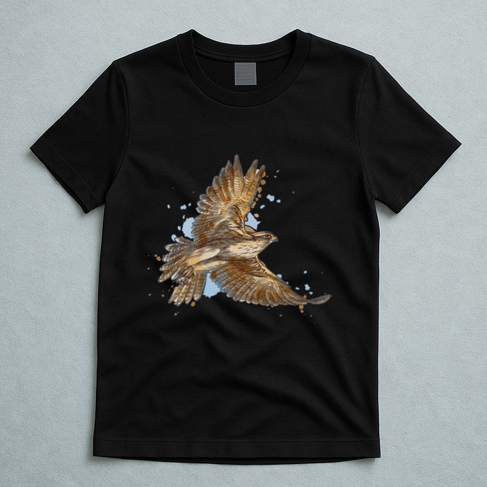 Falcon In Flight From A Splash T-Shirt