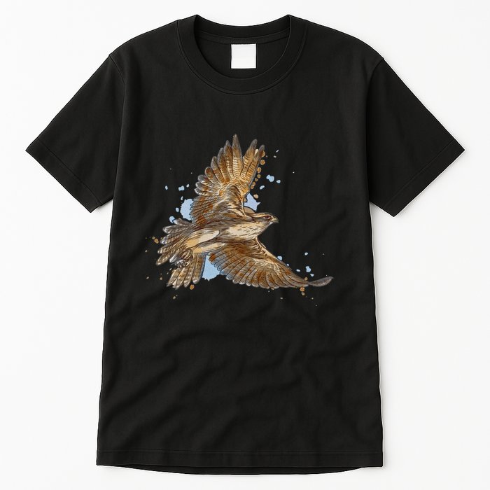 Falcon In Flight From A Splash Tall T-Shirt