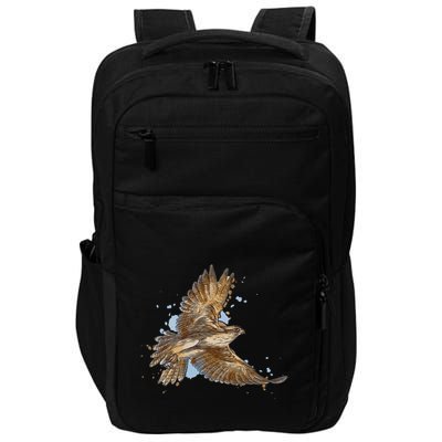 Falcon In Flight From A Splash Impact Tech Backpack