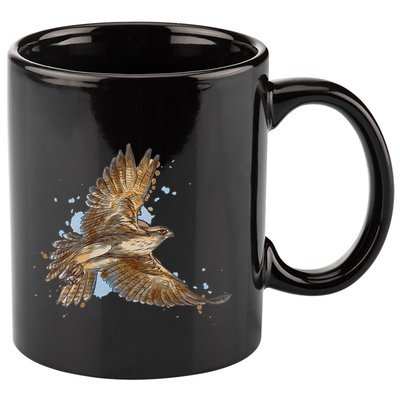 Falcon In Flight From A Splash 11oz C Handle Ceramic Mug