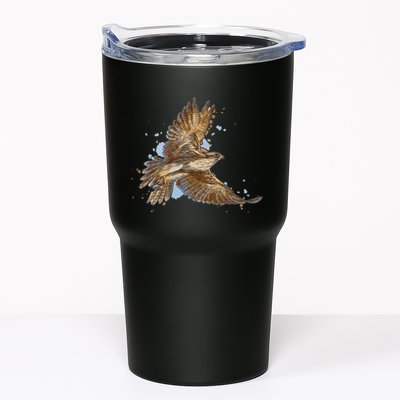Falcon In Flight From A Splash Tumbler