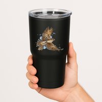Falcon In Flight From A Splash Tumbler