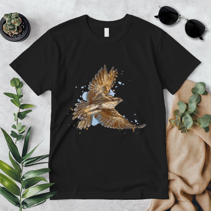Falcon In Flight From A Splash Premium T-Shirt