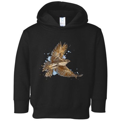 Falcon In Flight From A Splash Toddler Hoodie