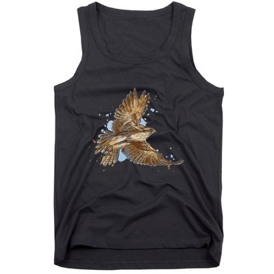 Falcon In Flight From A Splash Tank Top