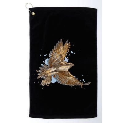 Falcon In Flight From A Splash Golf Towel