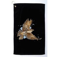 Falcon In Flight From A Splash Golf Towel