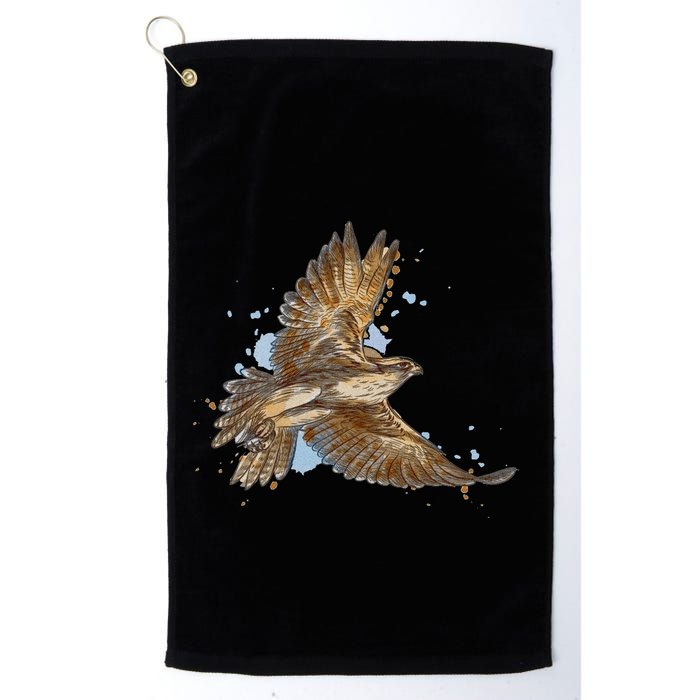 Falcon In Flight From A Splash Golf Towel