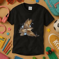 Falcon In Flight From A Splash Kids T-Shirt