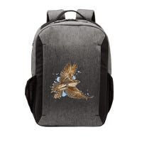 Falcon In Flight From A Splash Vector Backpack