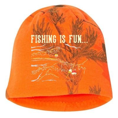 Fishing Is Fun... Bobbers Stuck In Tree Kati - Camo Knit Beanie