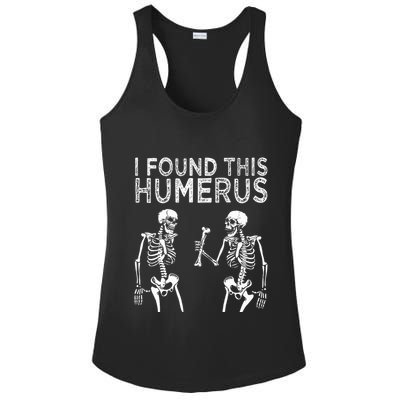 Funny I Found This Humerus Boo Ghost Halloween Costume Ladies PosiCharge Competitor Racerback Tank